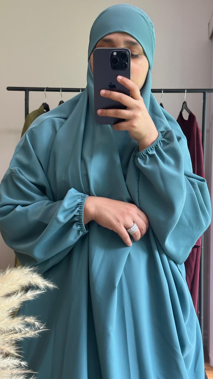 Asiya jilbab in Sea Green - Image 3