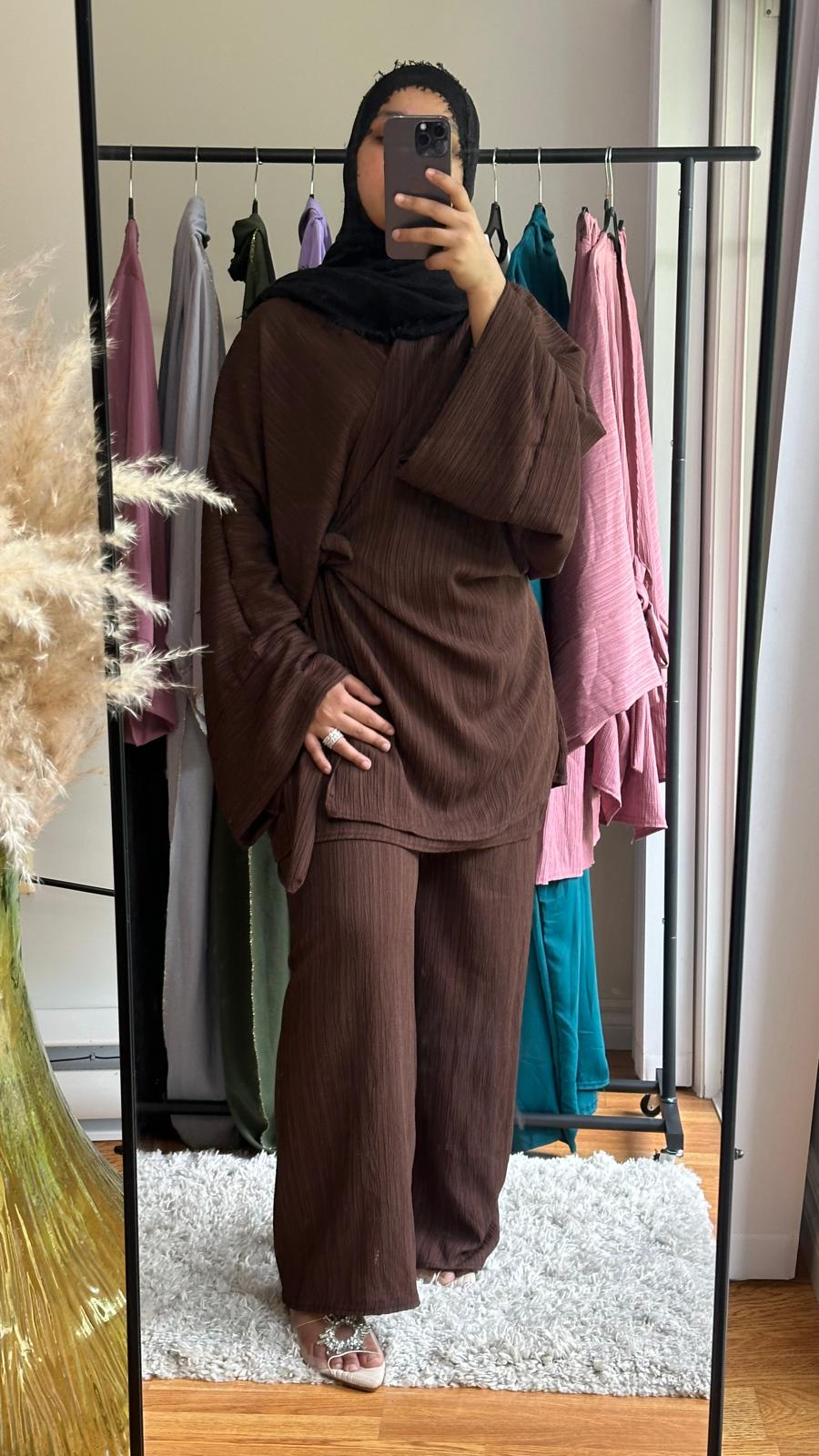 Zara Two piece set in Brown