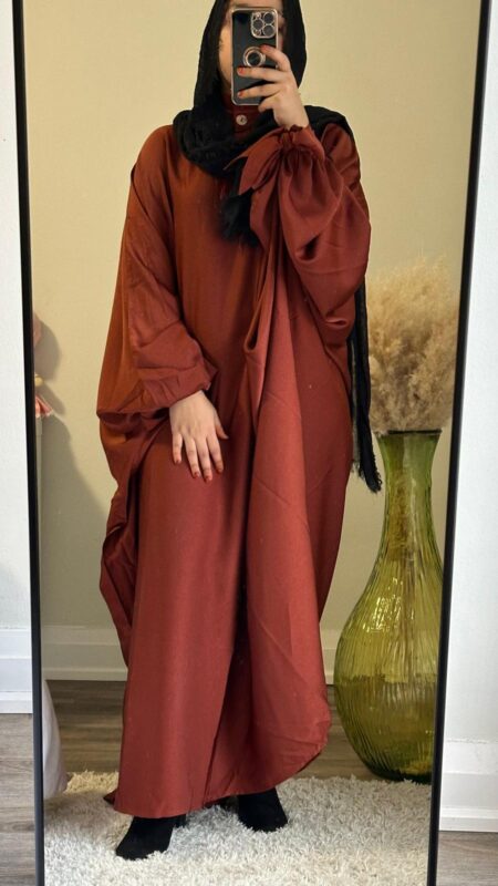 Mawra formal kaftan in Dark Brown