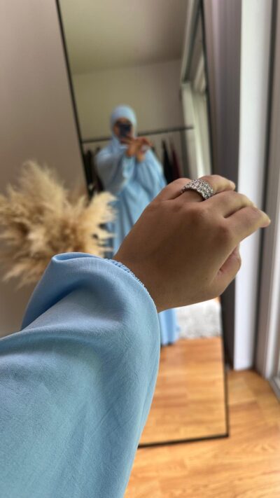 Ruhi Two piece jilbab in Sky Blue - Image 3